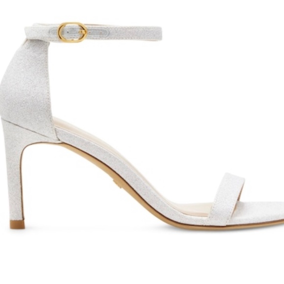 Stuart Weitzman Glitter Nunakedstraight Strap Sandal - Picture 1 of 16
